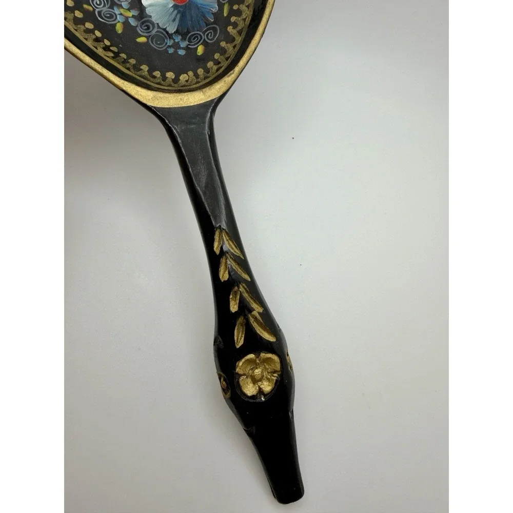 Vintage Russian Handpainted Lacquered Wood Spoon‎ (12